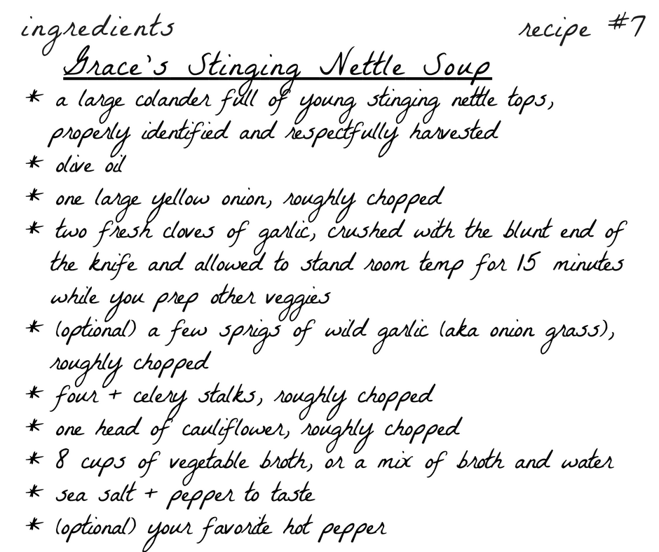 A recipe for a singing bottle song written in black ink.