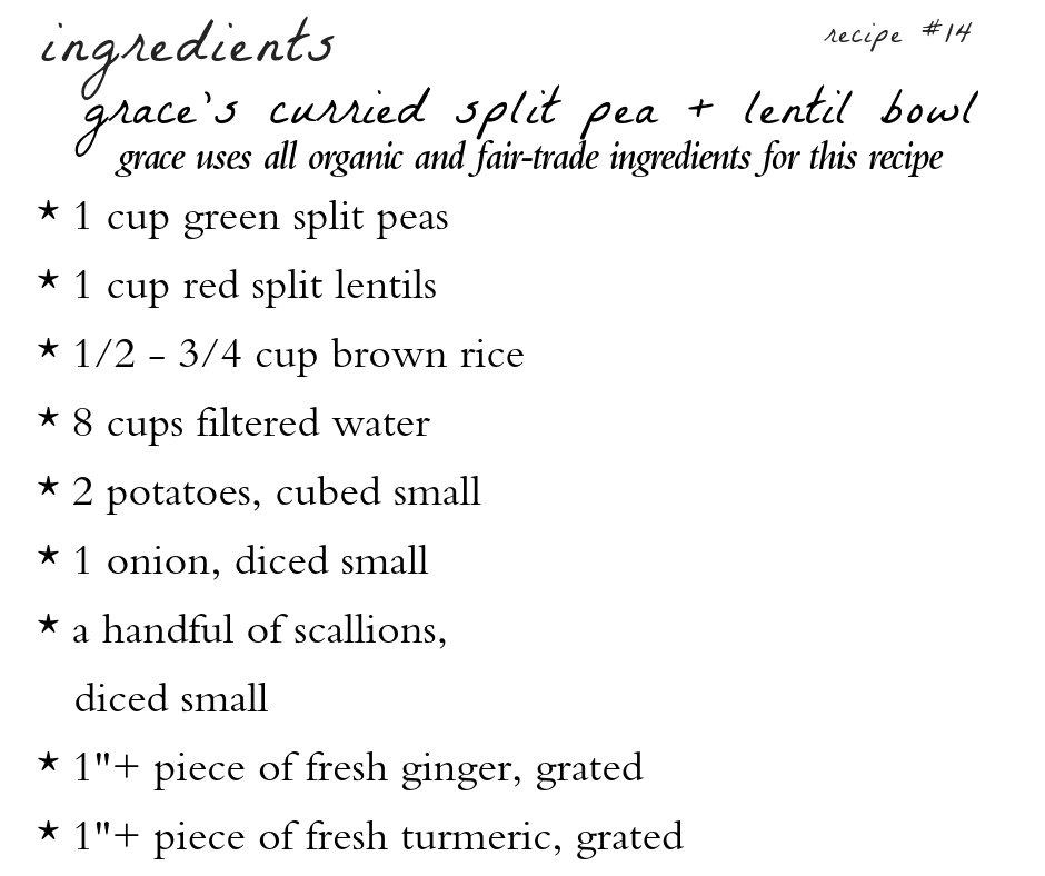 A recipe card for ingredients in felicity 's chai.