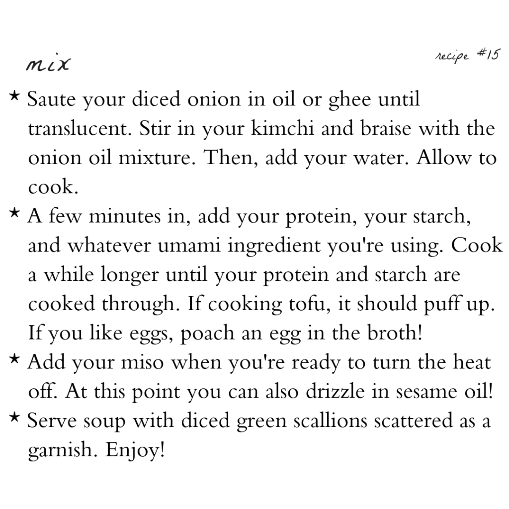 A recipe for an onion in oil.