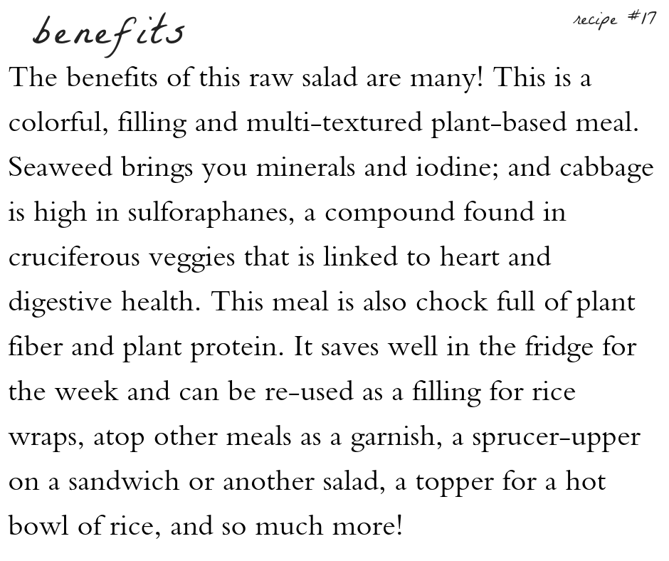 A page from the book benefits of food.